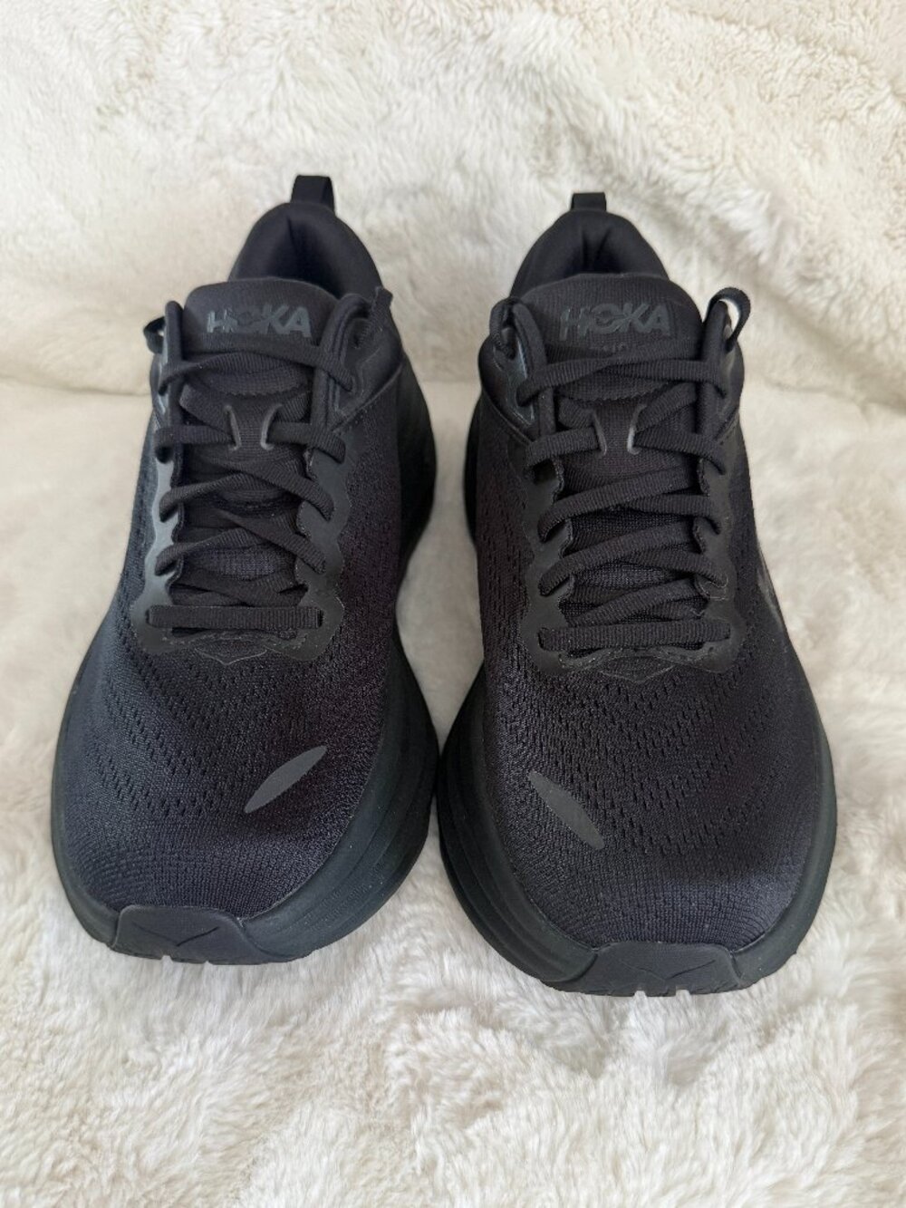 Hoka One One Bondi 8 Triple Men's Black Shoes Size: 9.5D - Picture 2 of 11